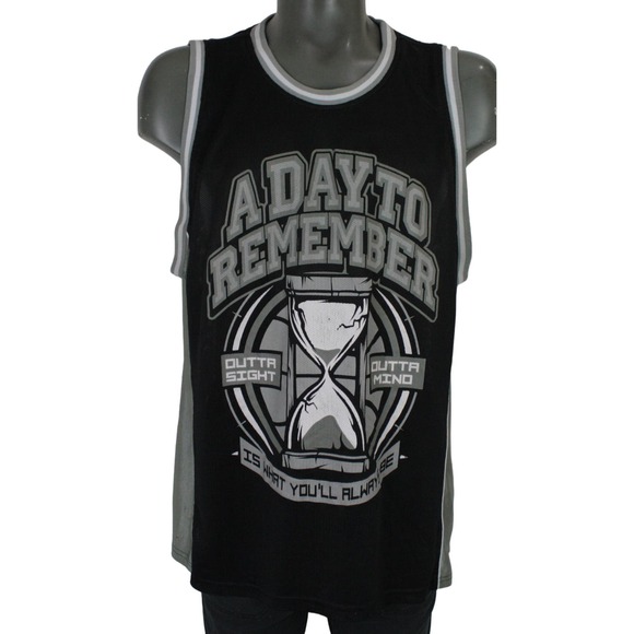 A Day To Remember Basketball Jersey XXL 2nd Sucks Metal Hardcore Black - Picture 1 of 6